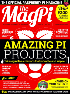 cover image of The MagPi Issue 35 July 2015